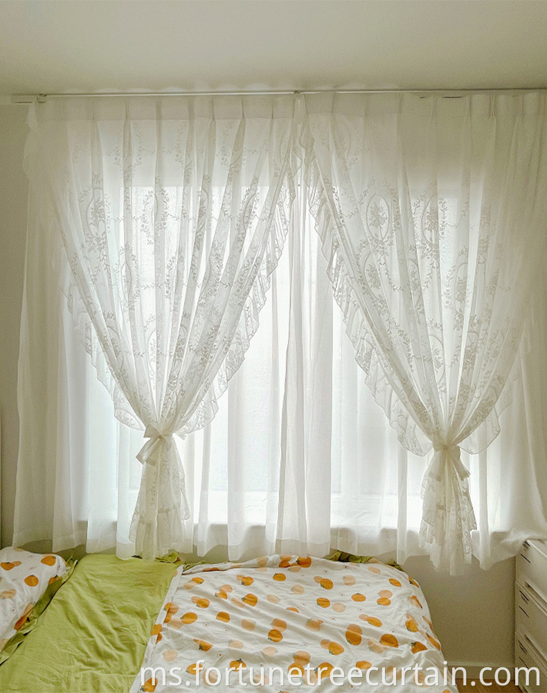 Classical Home Textile Rococo Curtain Sheer